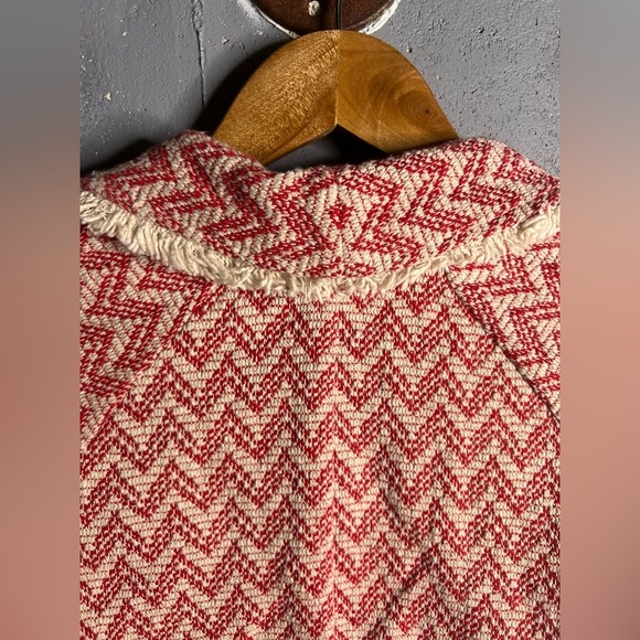 LILLA P Red Chevron Cotton Jacket. Size Small - Picture 6 of 7